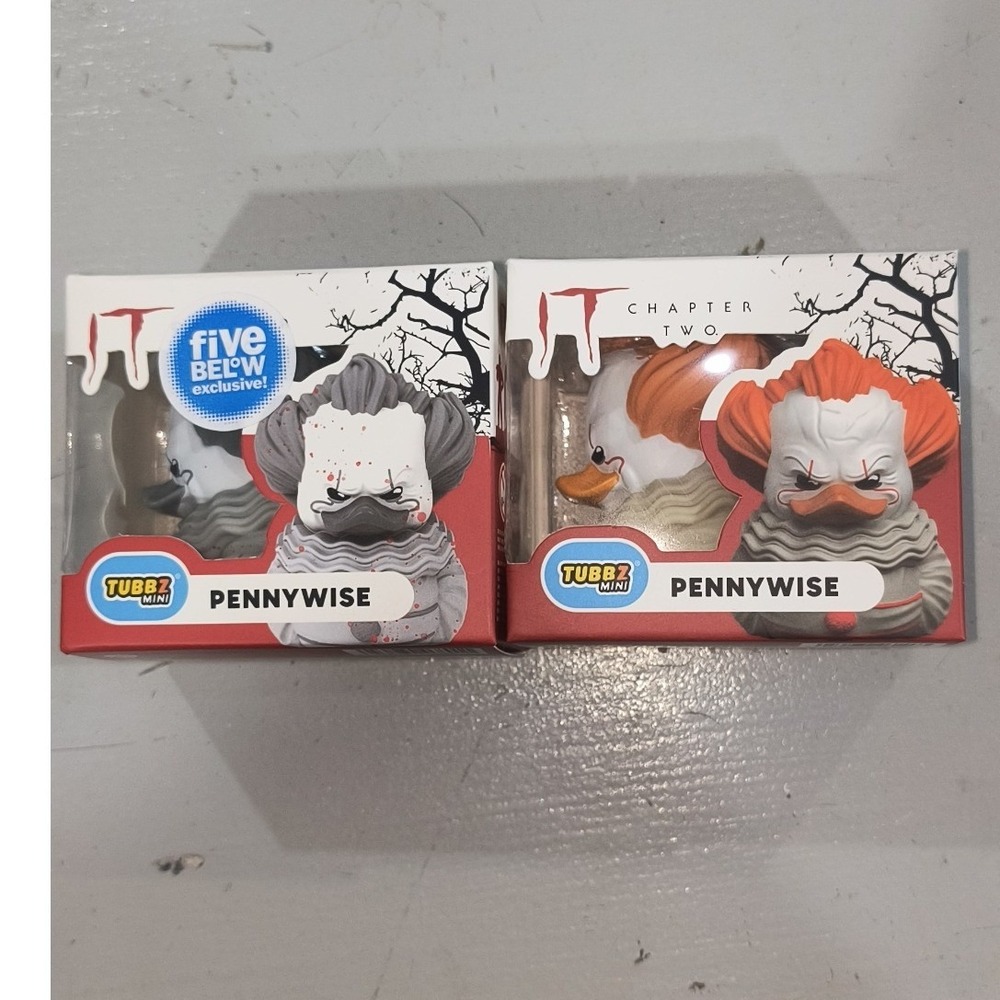 IT Chapter Two Pennywise Tubbz Mini Rubber Duck Figure Set Five Below Exclusive